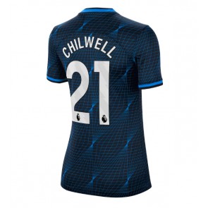 Chelsea Ben Chilwell #21 Udebanetrøje Dame 2023-24 Kort ærmer